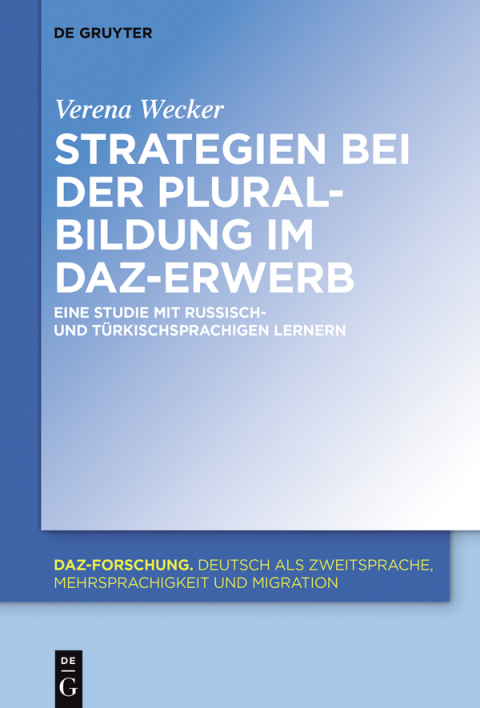 Cover image for book Strategien bei der Pluralbildung im DaZ-Erwerb