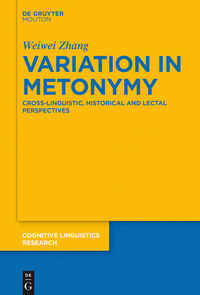 Cover image: Variation in Metonymy 1st edition 9783110453522