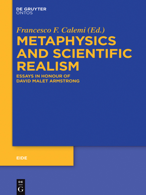 Cover image for book Metaphysics and Scientific Realism