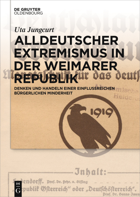 Cover image for book Alldeutscher Extremismus in der Weimarer Republik