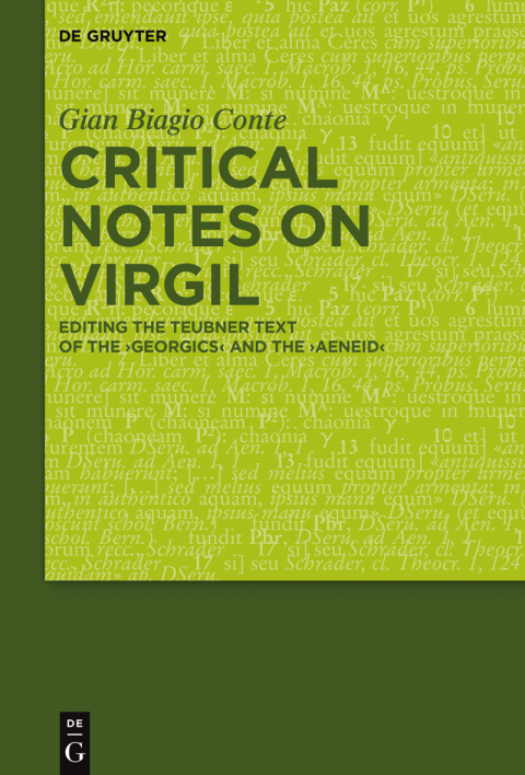 Cover image for book Critical Notes on Virgil