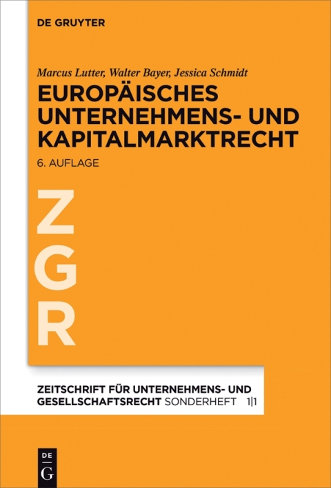 Cover image for book Europäisches Unternehmens- und Kapitalmarktrecht