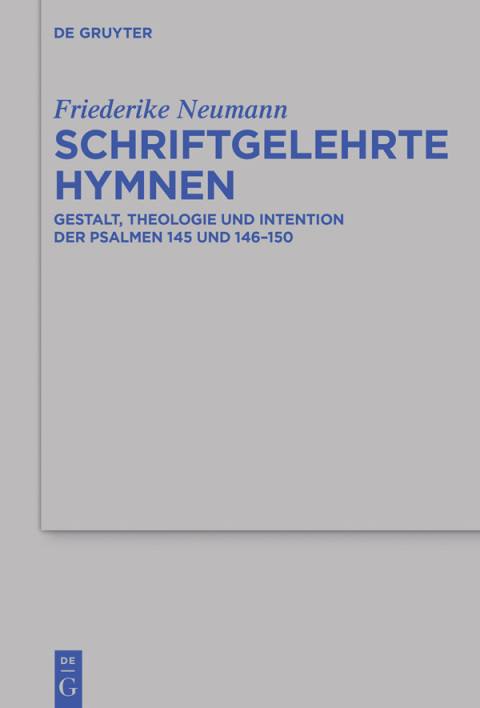 Cover image for book Schriftgelehrte Hymnen