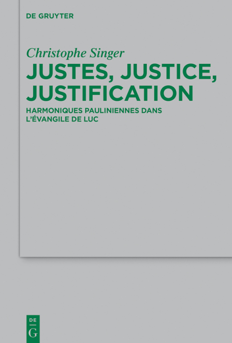 Cover image for book Justes, justice, justification
