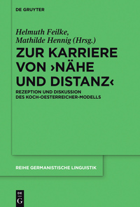 صورة الغلاف: Zur Karriere von ›Nähe und Distanz‹ 1st edition 9783110462159