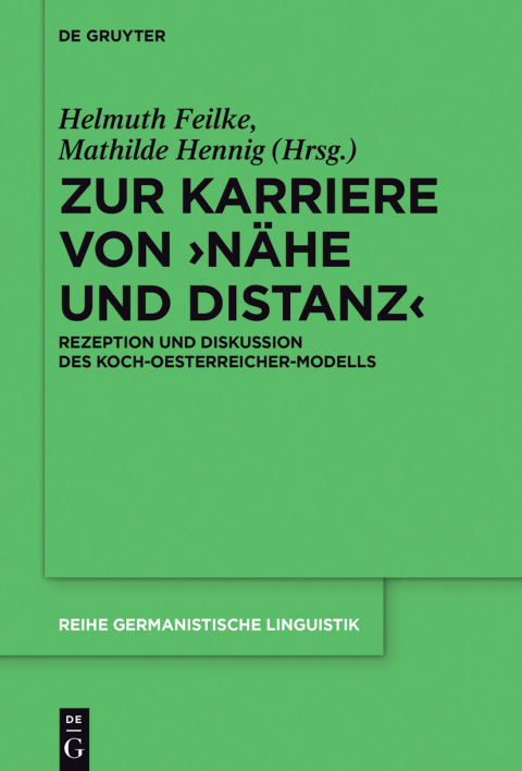 Cover image for book Zur Karriere von ›Nähe und Distanz‹