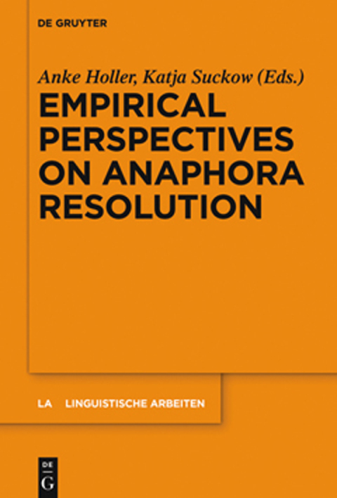 Cover image for book Empirical Perspectives on Anaphora Resolution
