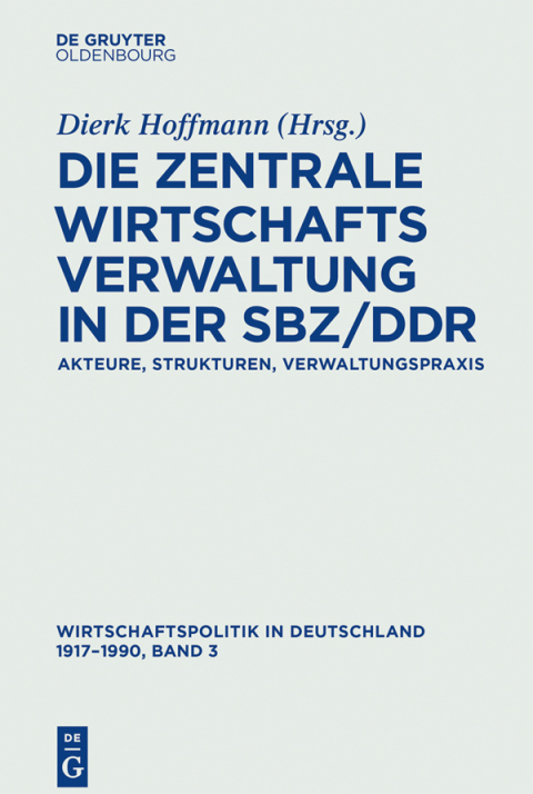 Cover image for book Wirtschaftspolitik in Deutschland 1917–1990