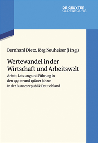 Cover image: Wertewandel in der Wirtschaft und Arbeitswelt 1st edition 9783110425901