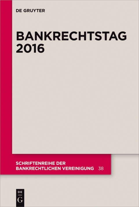 Cover image for book Bankrechtstag 2016