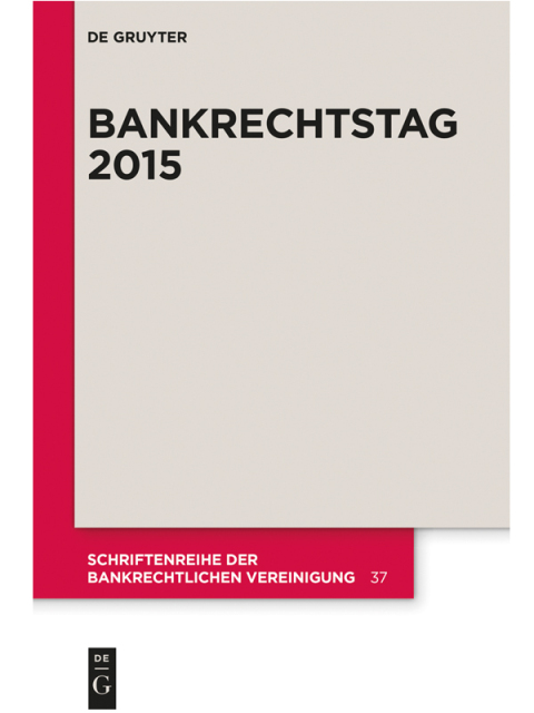 Cover image for book Bankrechtstag 2015