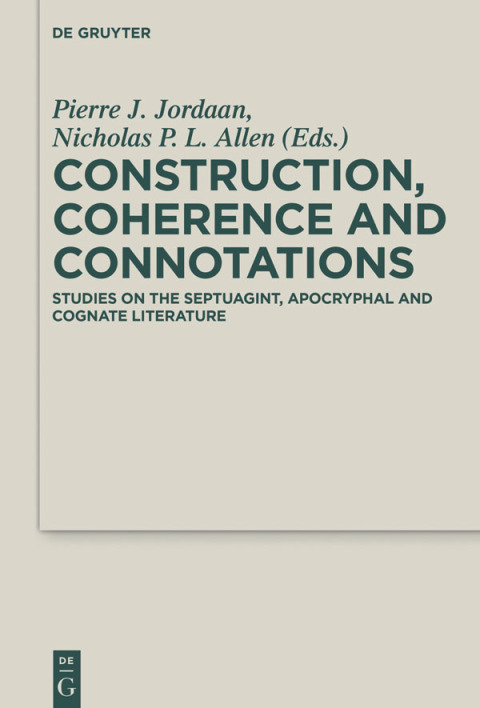 Cover image for book Construction, Coherence and Connotations