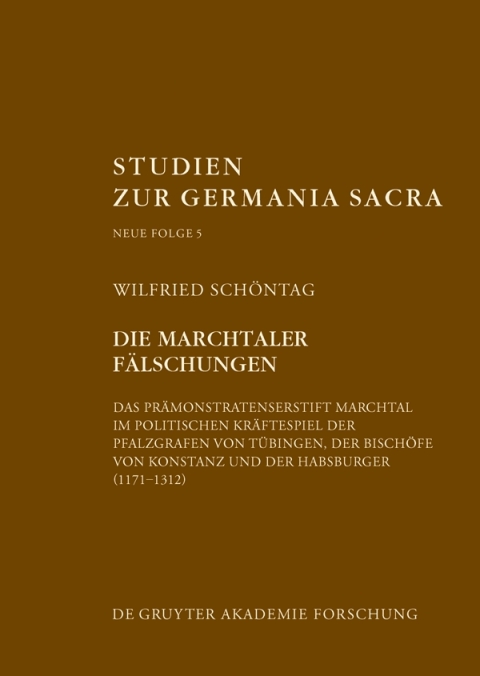 Cover image for book Die Marchtaler Fälschungen