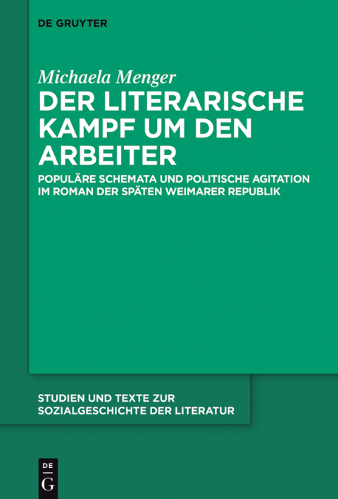 Cover image for book Der literarische Kampf um den Arbeiter