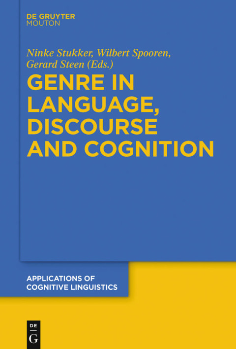 Cover image for book Genre in Language, Discourse and Cognition