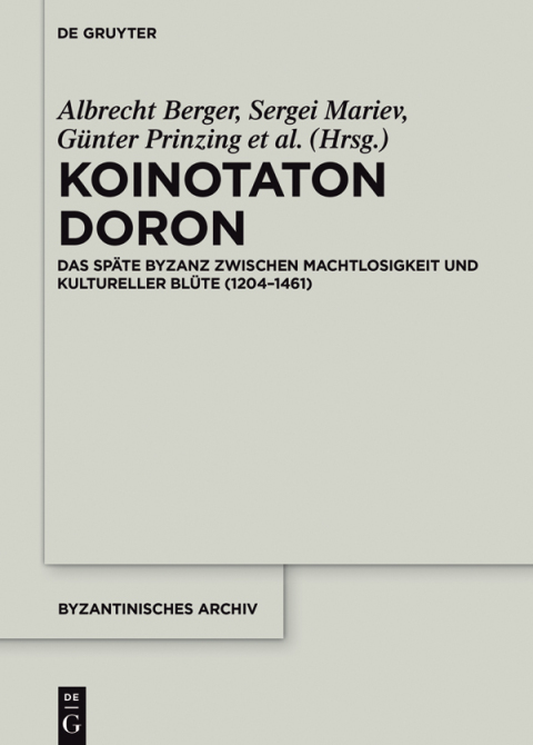 Cover image for book Koinotaton Doron