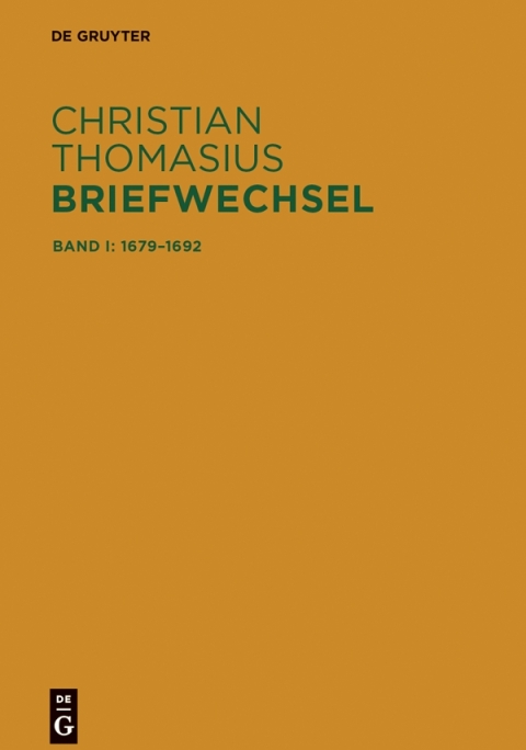 Cover image for book Briefe 1679–1692