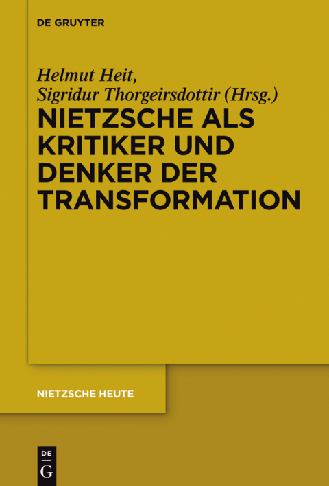 Cover image for book Nietzsche als Kritiker und Denker der Transformation