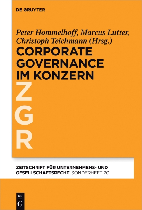 Cover image for book Corporate Governance im grenzüberschreitenden Konzern