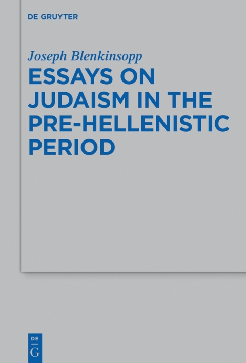 Cover image for book Essays on Judaism in the Pre-Hellenistic Period