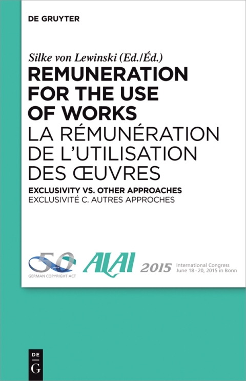 Cover image for book Remuneration for the Use of Works