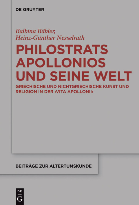 Cover image for book Philostrats Apollonios und seine Welt