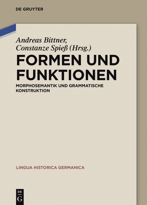Cover image for book Formen und Funktionen
