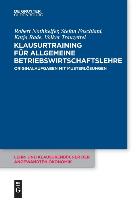 Cover image for book Klausurtraining für allgemeine Betriebswirtschaftslehre