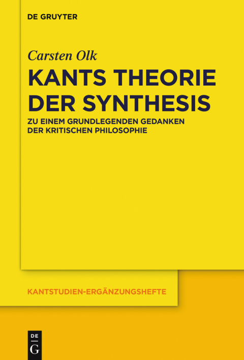 Cover image for book Kants Theorie der Synthesis