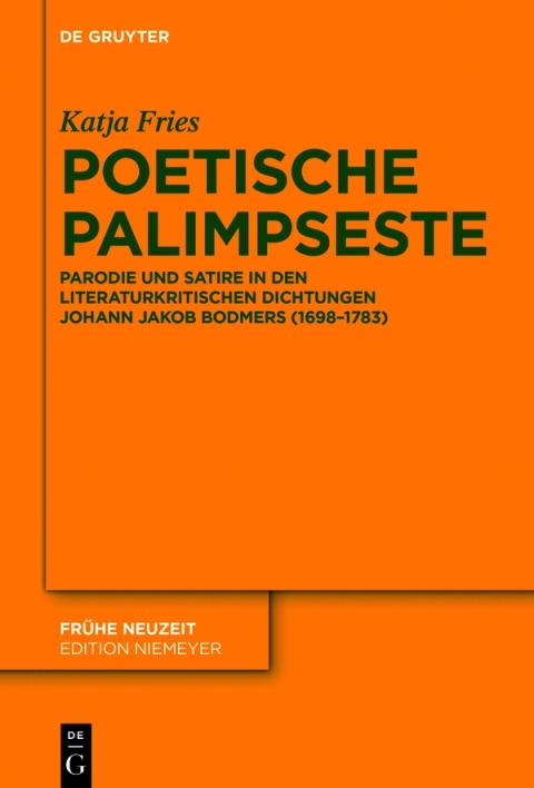 Cover image for book Poetische Palimpseste