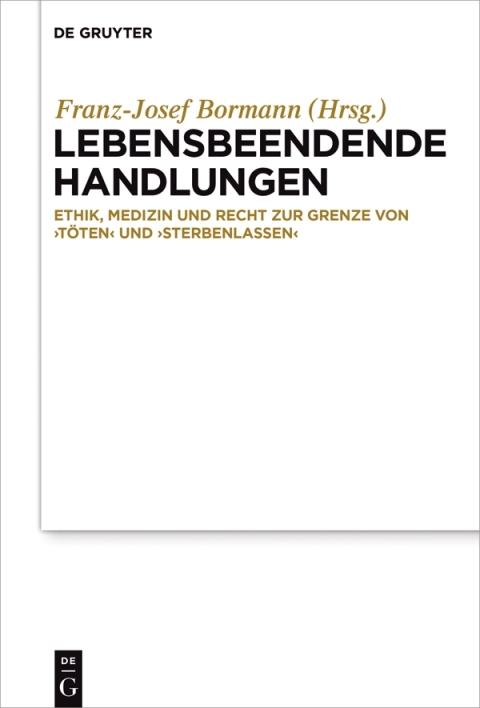 Cover image for book Lebensbeendende Handlungen