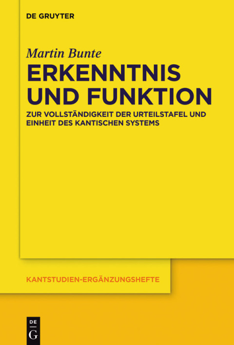 Cover image for book Erkenntnis und Funktion