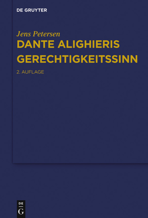 Cover image for book Dante Alighieris Gerechtigkeitssinn