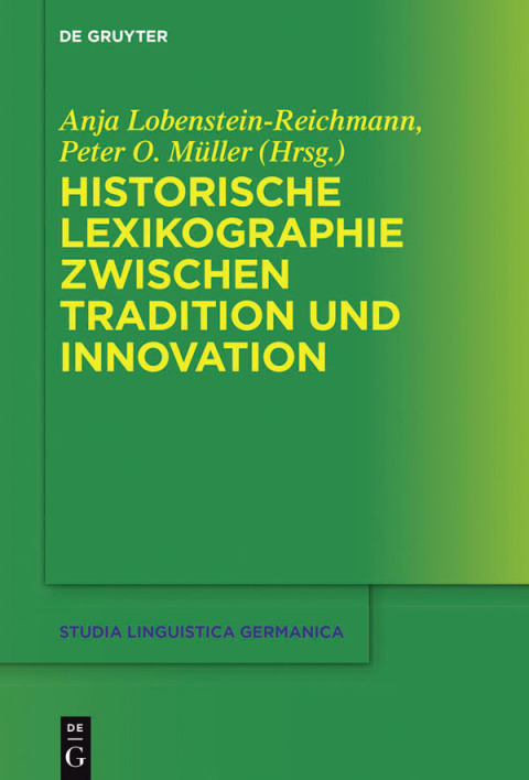 Cover image for book Historische Lexikographie zwischen Tradition und Innovation