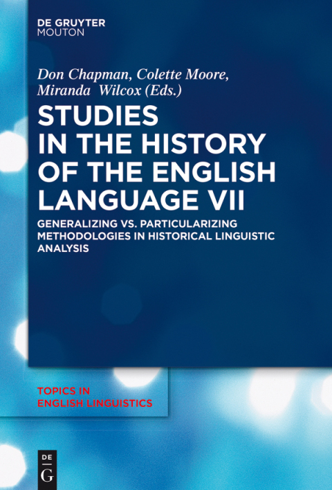 Cover image for book Studies in the History of the English Language VII