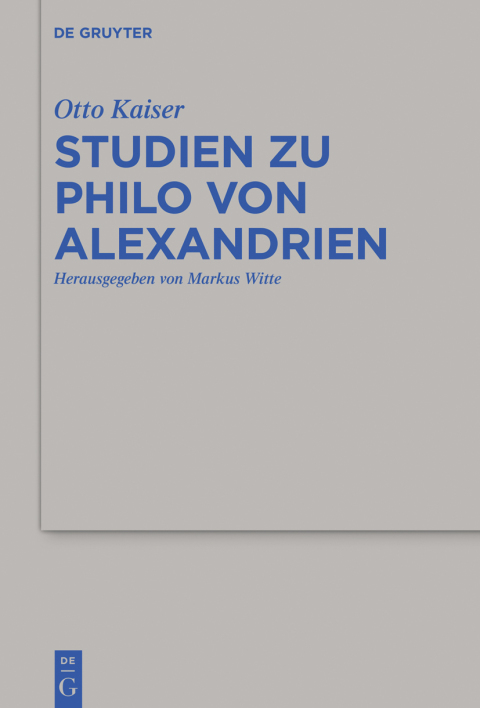 Cover image for book Studien zu Philo von Alexandrien