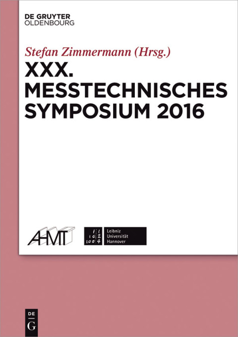 Cover image for book XXX. Messtechnisches Symposium