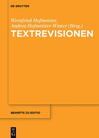 Cover image: Textrevisionen 1st edition 9783110495713
