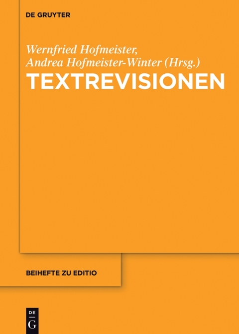 Cover image for book Textrevisionen