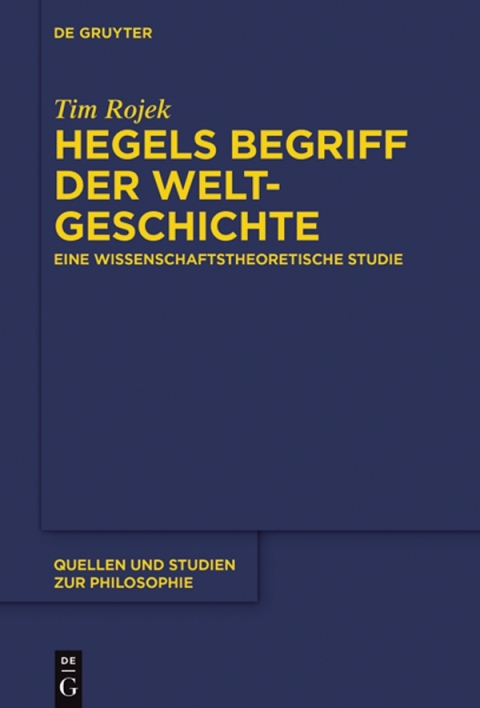 Cover image for book Hegels Begriff der Weltgeschichte
