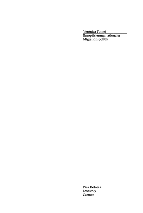 EuropÃ¤isierung nationaler Migrationspolitik 