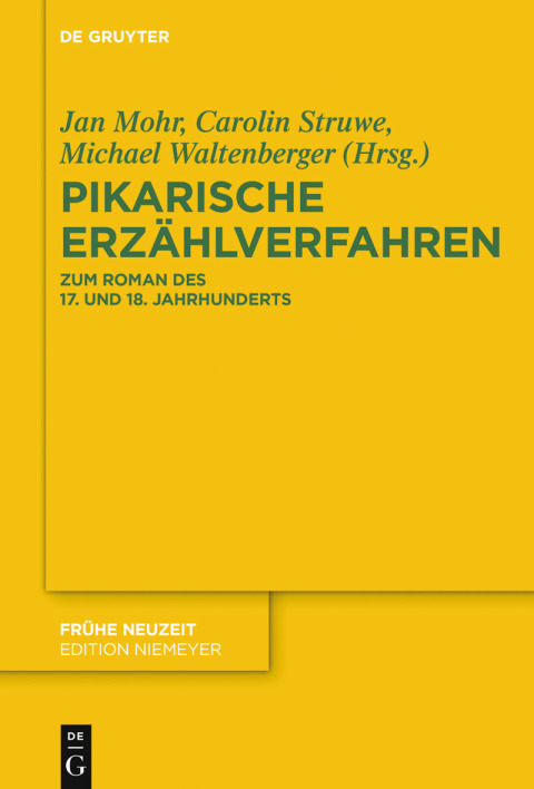 Cover image for book Pikarische Erzählverfahren