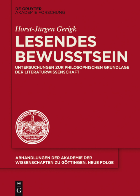 Cover image for book Lesendes Bewusstsein