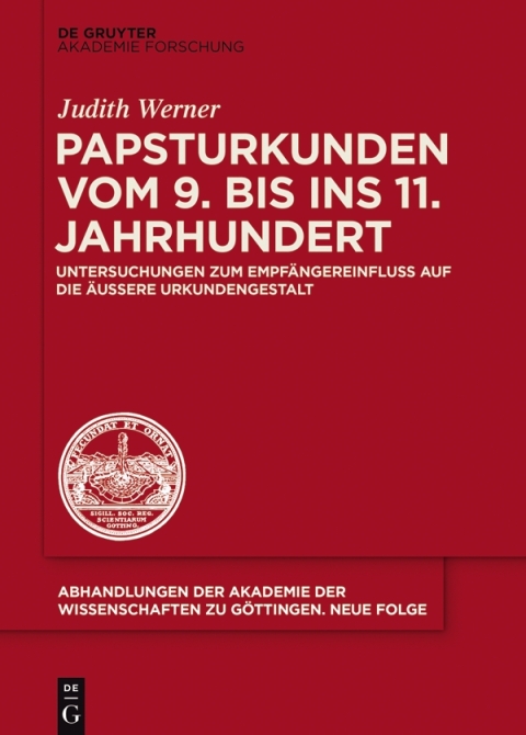 Cover image for book Papsturkunden vom 9. bis ins 11. Jahrhundert