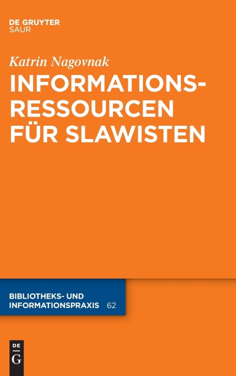 Cover image for book Informationsressourcen für Slawisten