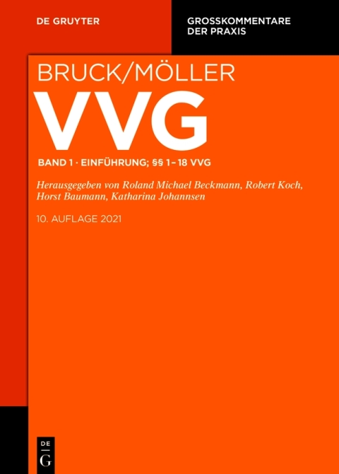 EinfÃ¼hrung; Â§Â§ 1-18 VVG 