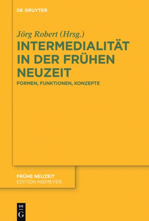 Cover image for book Intermedialität in der Frühen Neuzeit