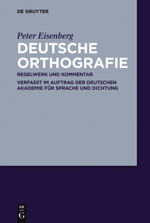 Cover image for book Deutsche Orthografie