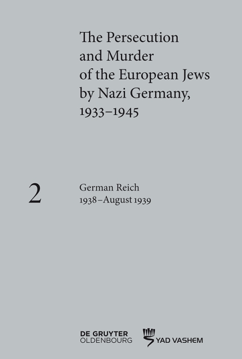Cover image for book German Reich 1938–August 1939