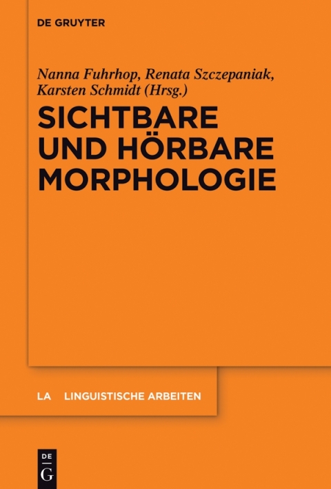 Cover image for book Sichtbare und hörbare Morphologie